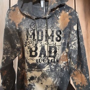 Large Cowhide Bad Words Hoodie - Brand New